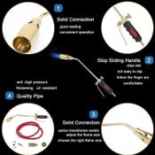 Liquefied Gas Torch LPG Torch Double Open Welding Tool