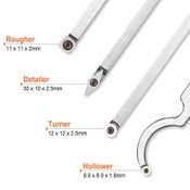 Carbide Wood Lathe Turning Tools Woodturning Tool Set