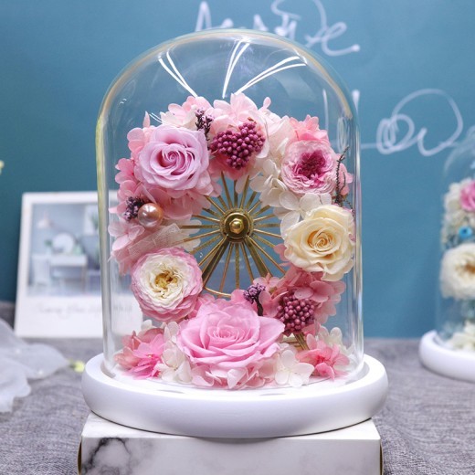 Ferris Wheel With Light Rose Decoration