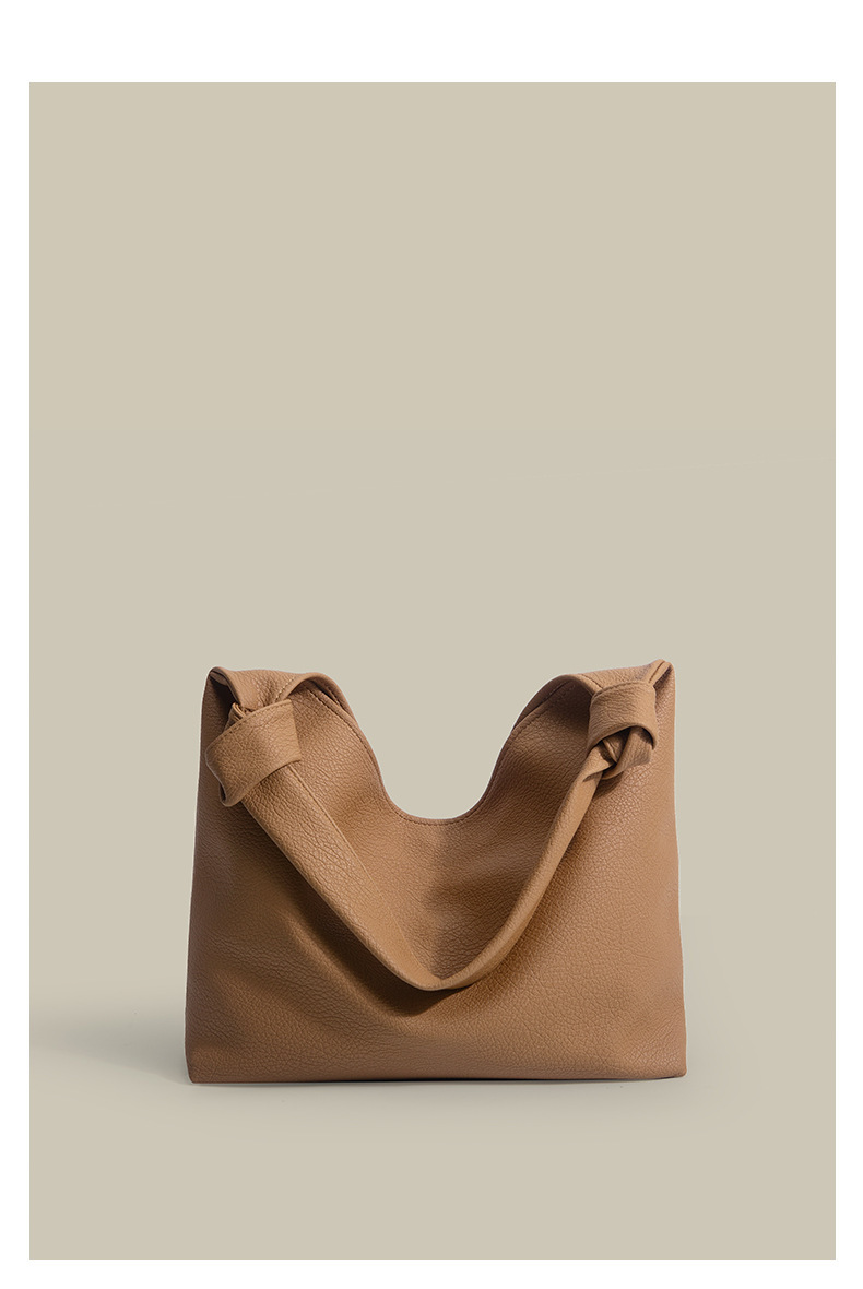 Soft Leather Tote Big Bag Fashion Simple Shoulder Bag