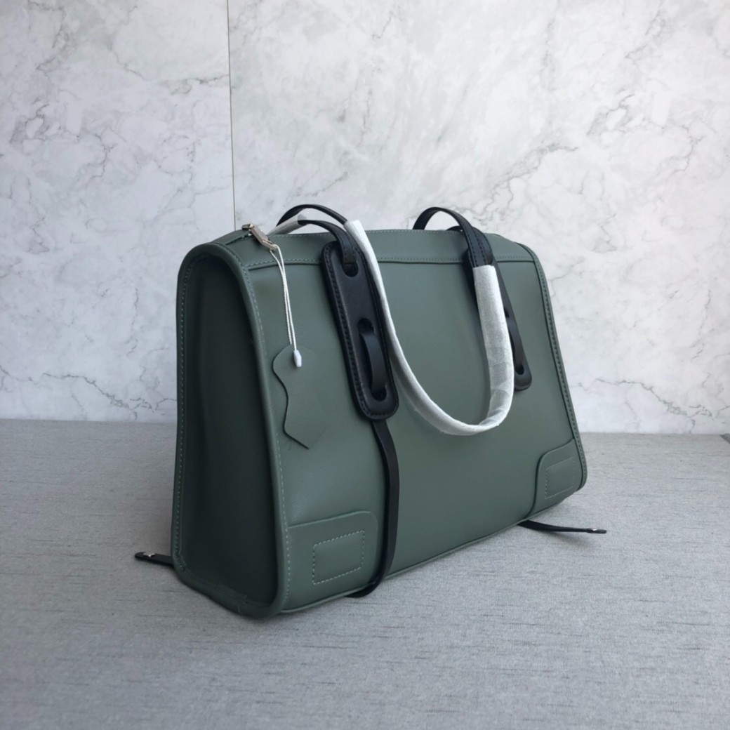 Solid Color Large Capacity Tote Bag Leather Shoulder Bag