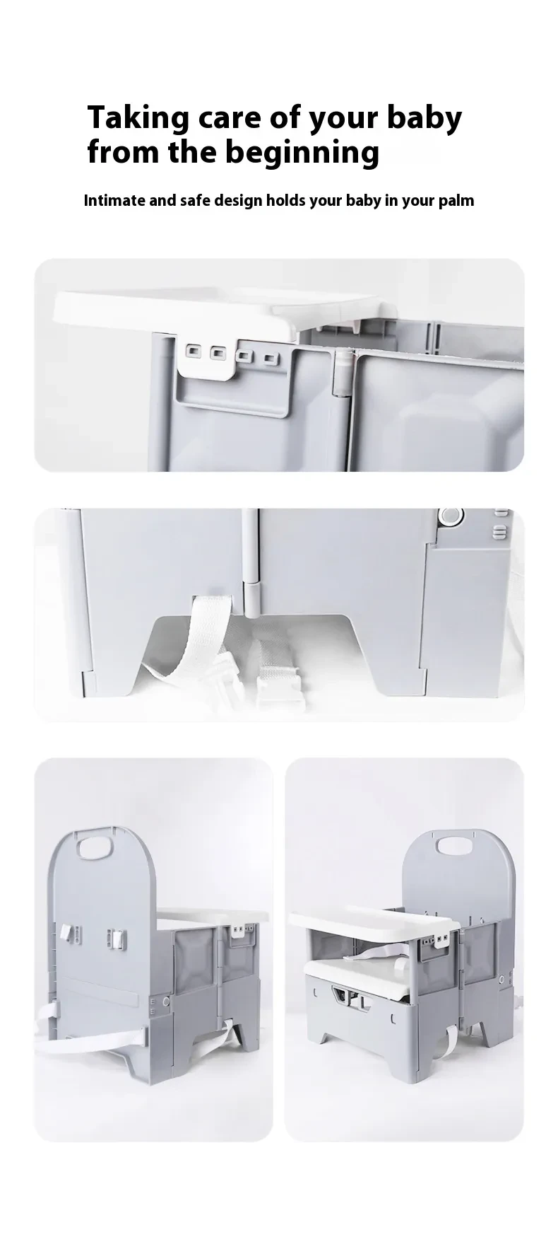 Multifunctional Portable Children's Dining Chair Outdoor Foldable Food Grade