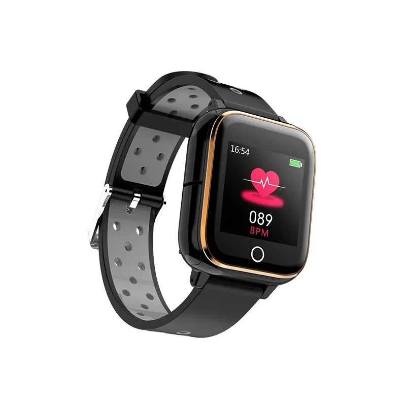 Smart Watch Bluetooth Earphone 2 in 1 BT 5.0 Call Hear Rate Blood Pressure For Bracelet