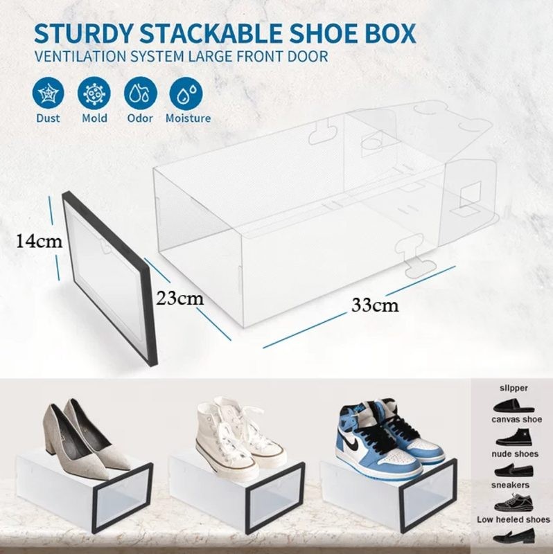 Shoe Storage Box Drawer Rack Cabinet
