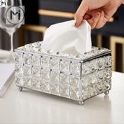 Crystal Tissue Box Jewellery Napkin Holder