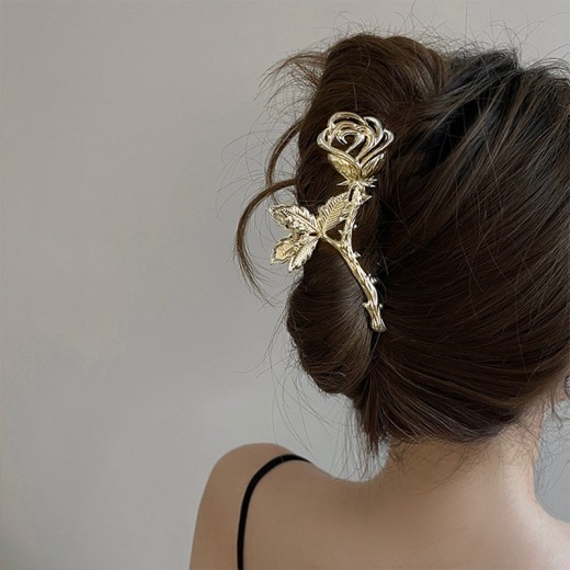 Women's Cool Style Metal Rose Hair Clip