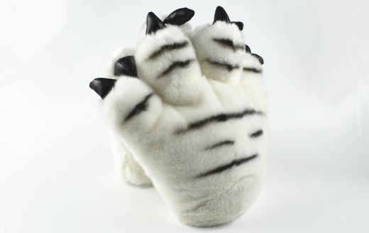 Plush Toy Zoo Children Props Tiger Paw Gloves Hand Warmer Pillow