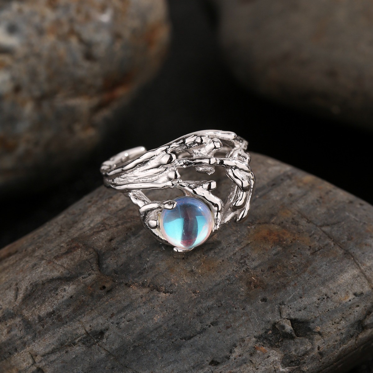 S925 Sterling Silver New Style Multi-layer Open Ring