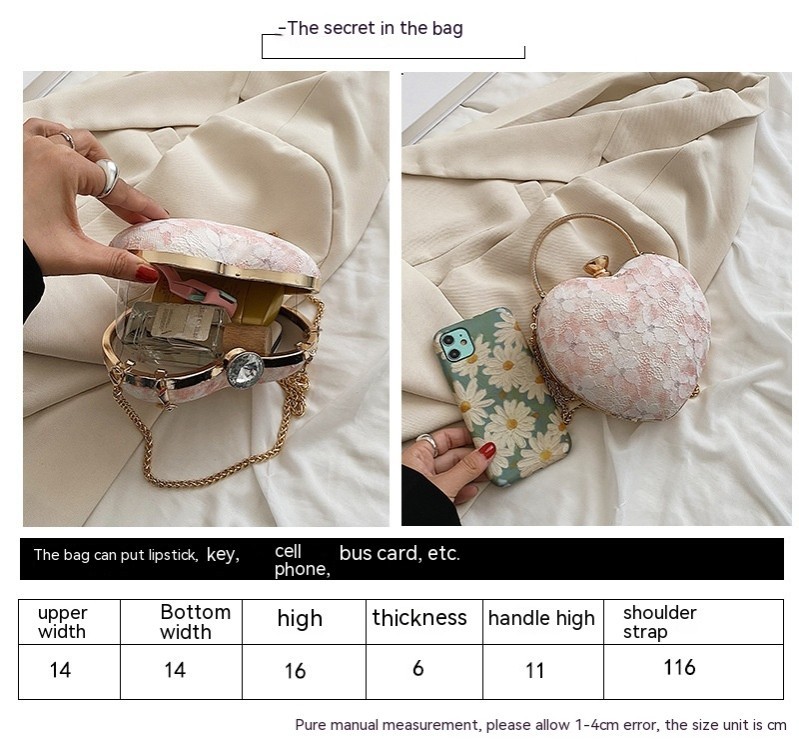 Sweet Floral Chain Crossbody Bag Fashion Tote