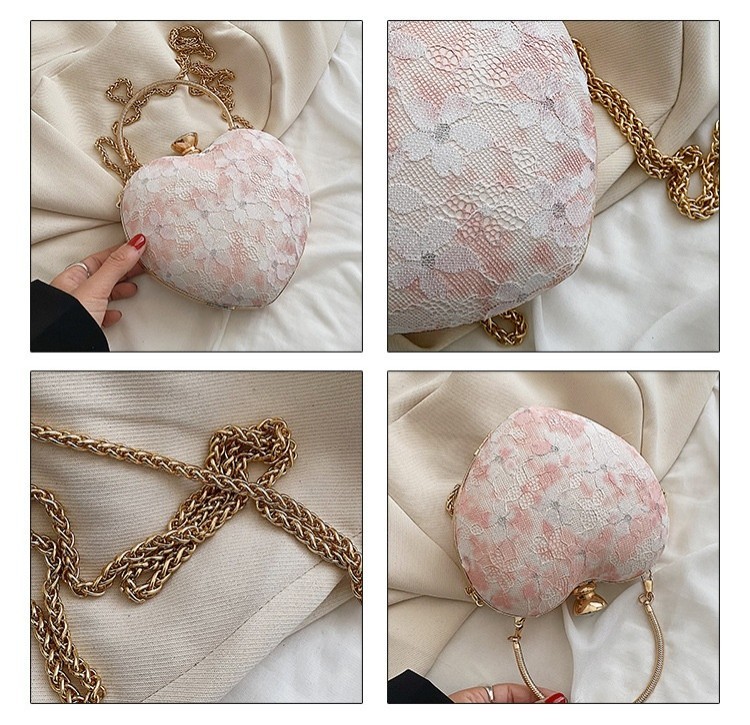 Sweet Floral Chain Crossbody Bag Fashion Tote