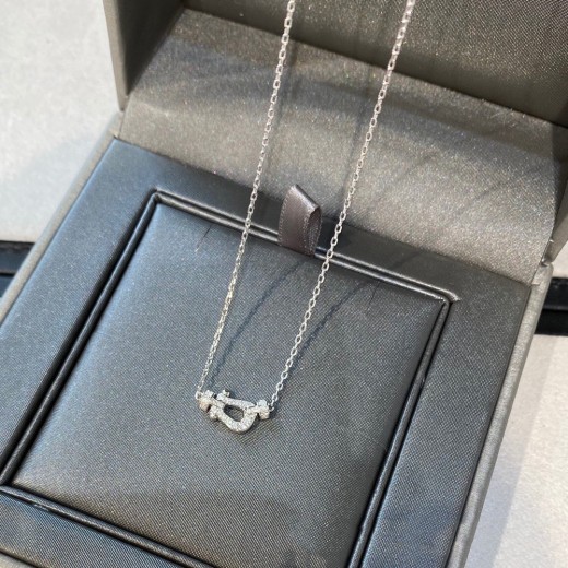 Horseshoe Buckle Necklace 18k Rose Gold Diamond Clavicle Chain Bracelet