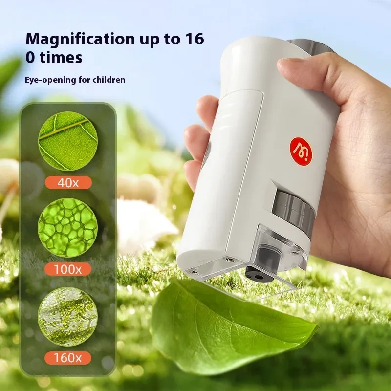 Children's HD Portable Scientific Experiment Handheld Microscope