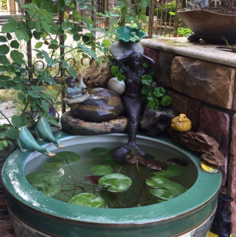 Mermaid Figurines Home Garden Decor Statue Cast Iron