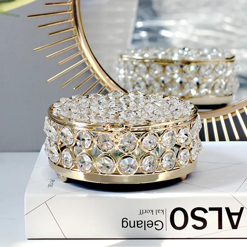 Light Luxury Jewelry Box High-grade Crystal Glass Transparent Exquisite Box