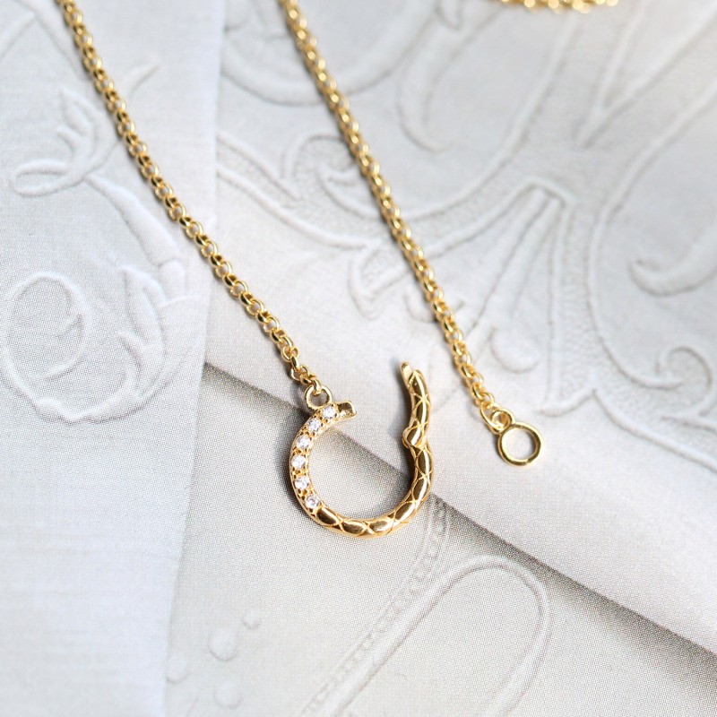 Light Luxury 925 Sterling Silver Simple Retro Diamond Pattern Round Necklace