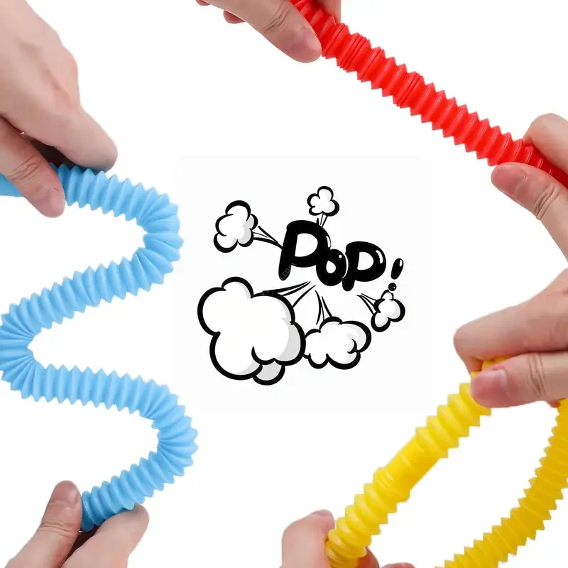 DIY Elastic Tube Toys in Random Colors