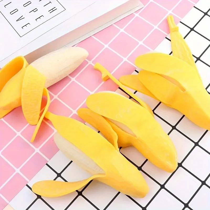 Fun Pull-Peel Banana Squeeze Toy - Novelty Prank Gag Gift