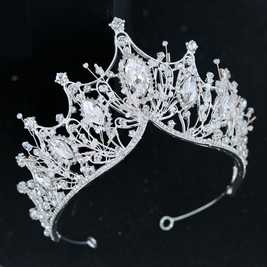 Luxury Atmospheric Rhinestone Crown Tiara