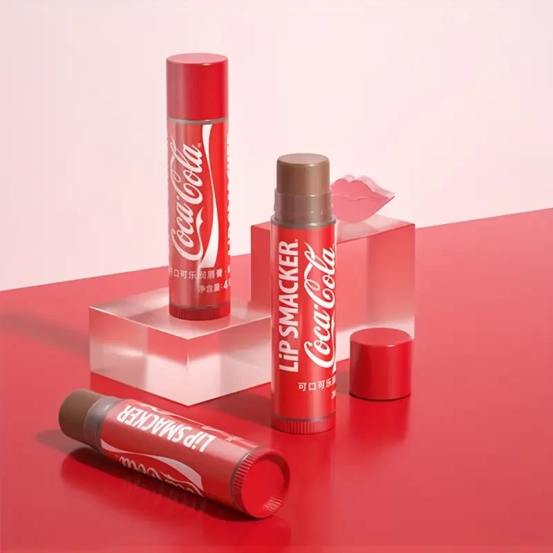 LiP SMACKER Coca-Cola Collaboration 3pcs Lip Balm Set with Moisturizing Cola Flavor + Sprite Flavor + Cherry Flavor