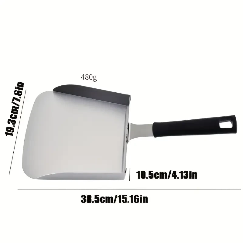 SHAON Extra Large Stainless Steel Food Mover with Flat Bottom