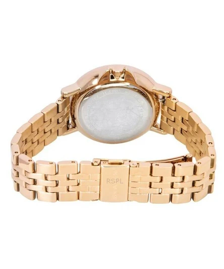 Skagen Signatur Lille Sport Rose Gold Tone Stainless Steel Silver Dial Quartz SKW3136 Women's Watch