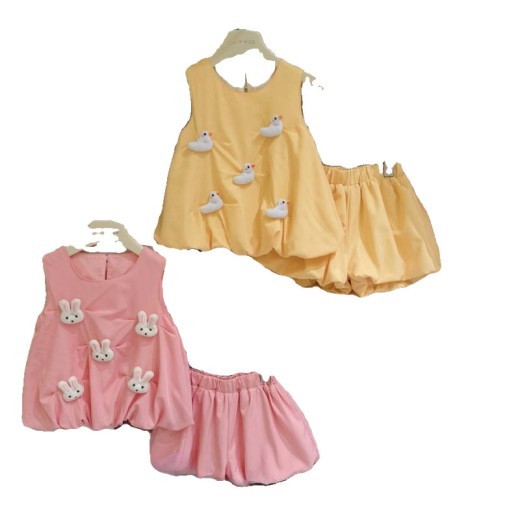 Sleeveless Bud-shaped Pants Suit Three-dimensional Doll