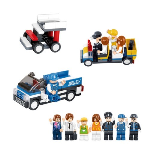 Children's Educational Plastic Plug-In Toy Airplane Aviation Series