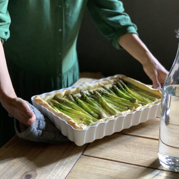 Deep Rectangular Tart Dish - Flour