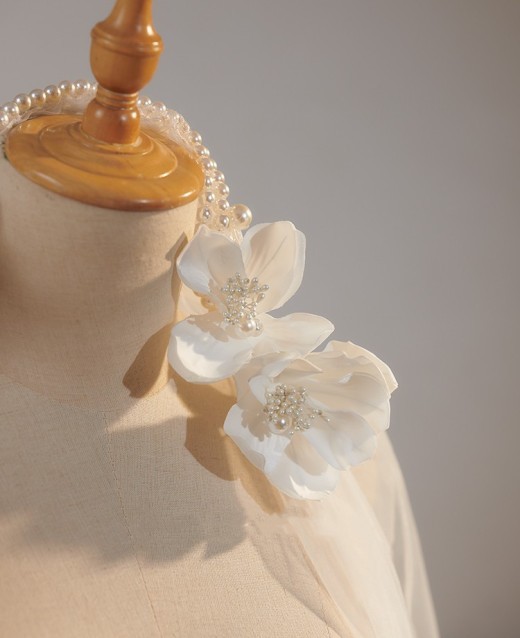 French Retro Republic Style Flower Pearl Hair Clip