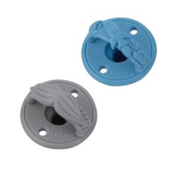 NUBY 2PK 3D SILICONE PACIFIER