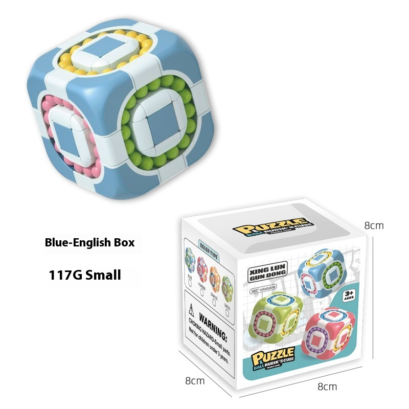 Rotating Magic Bean Puzzle Fingertip Cube Toy