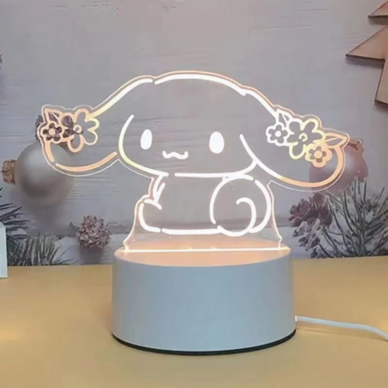 Hello Kitty Cinnamoroll Cartoon Night Light - Creative Bedside Decoration