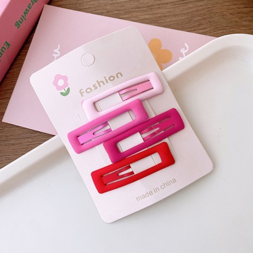 Sweet Rose Hollow Heart Five-star Barrettes