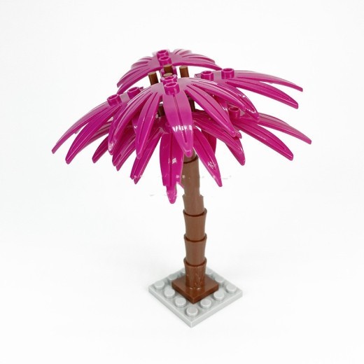 Building Palm Tree Plant Banana Tree Small Particle Building Blocks