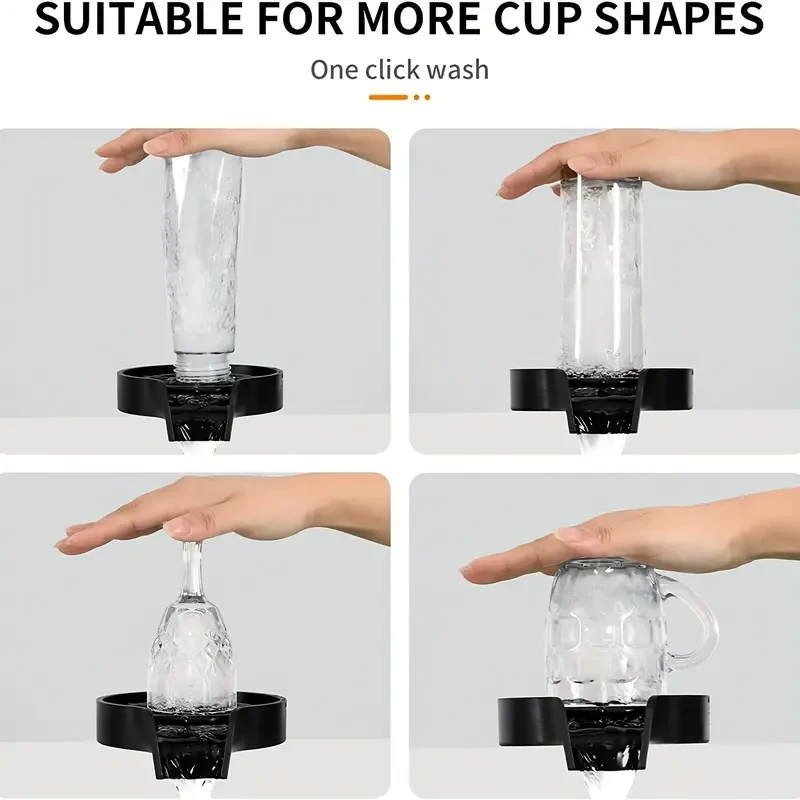 High-pressure Cup Washer Embedded Sink Press Automatic Cleaner