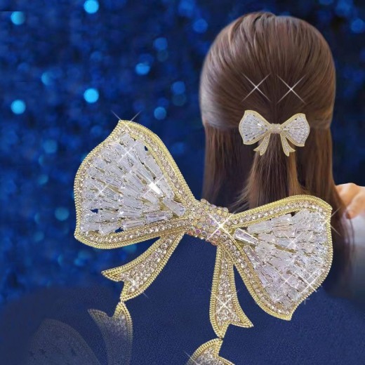 Large Hairpin Bow Light Luxury Headwear