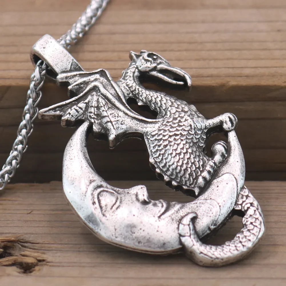 Viking Ancient Dinosaur Viking Necklace Retro Men