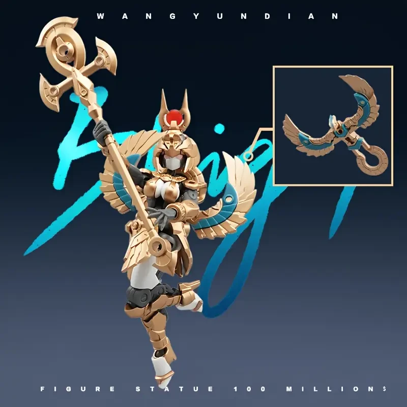 1/ 24 Scale Assembly Set | Ancient Egyptian Guardian Female Guard & Sacred Lion