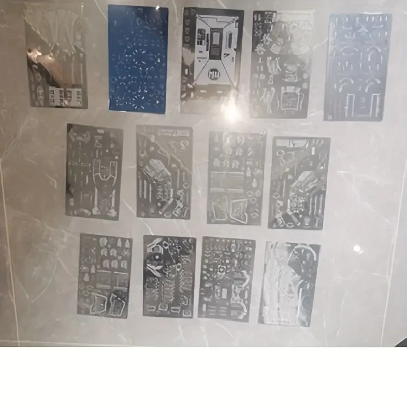 Detailed 3D Metal DIY Puzzle Model - Intricate Starship Design with Blue & Silver Accents