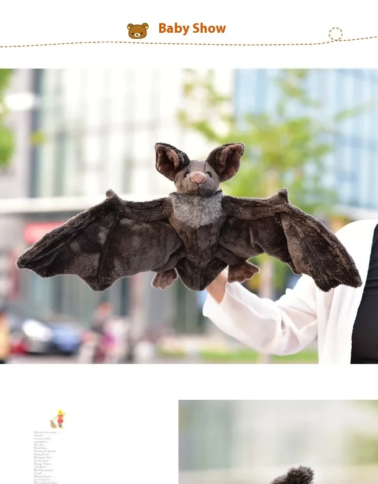 Simulated Bat Plush Toy Doll