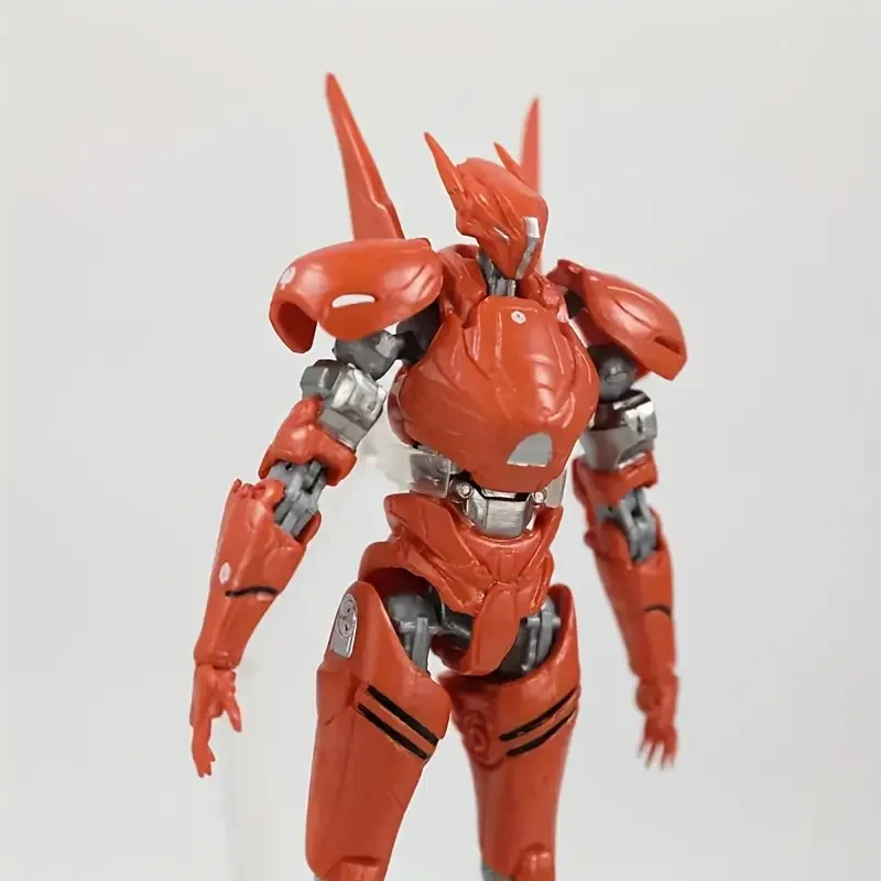 1pc Poseable Robot Model with Interchangeable Accessories, Made of PVC