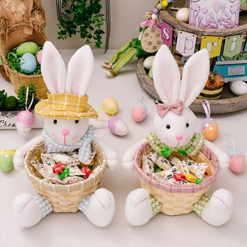 Cartoon Cute Easter Rabbit Decorative Doll