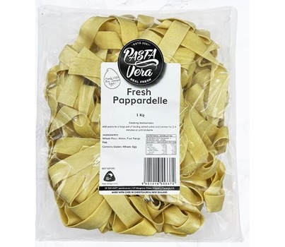 PASTA PAPPARDELLE PLAIN FLAT CUT 20MM 1KG (PASTA VERA)[CHIL]