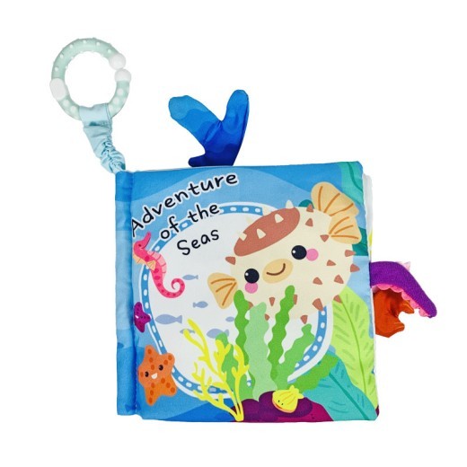 Red New Style Black Scene Babies' Cloth Book