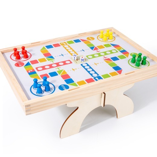 Wooden Tabletop Football Children's Educational Double Toy