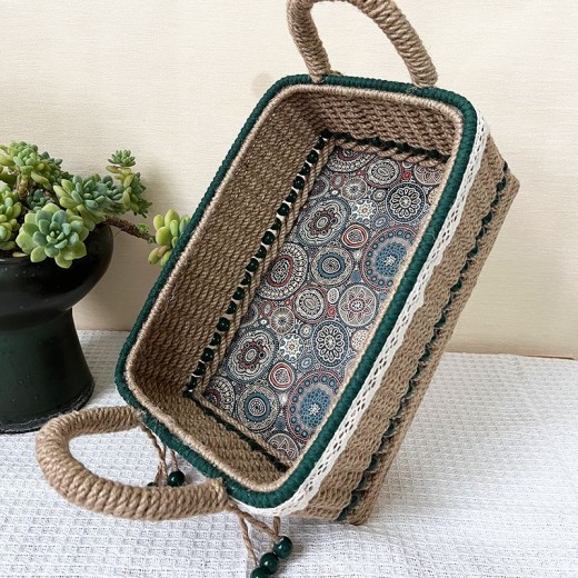 Hand Woven Finished Product Storage Basket