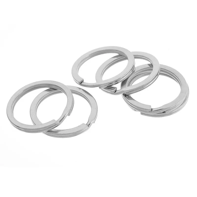 30mm Flat Wire Diy Jewelry Accessories Key Ring