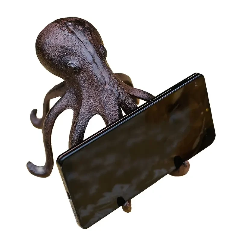 Cast Iron Octopus Phone Holder