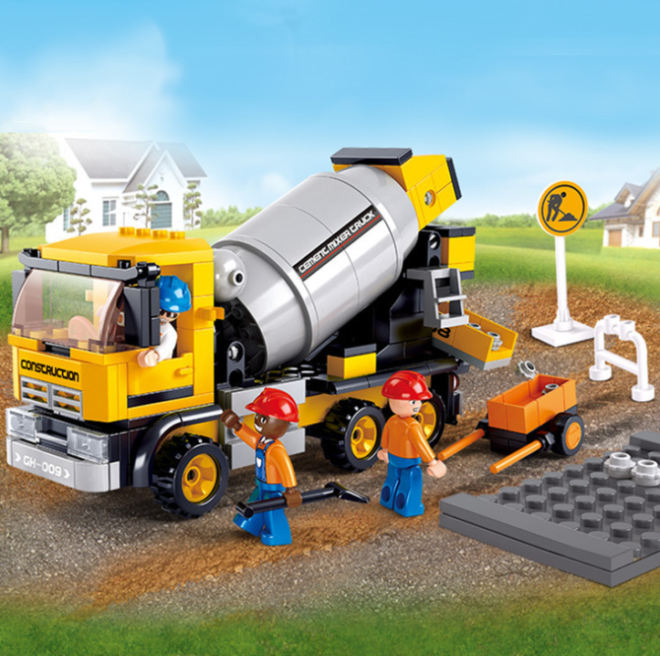 Cement mixer toy