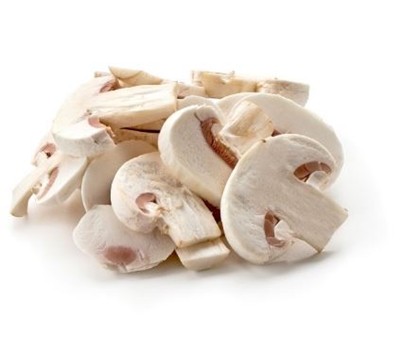 MUSHROOM BUTTON SLICED (RAW EARTH) (PER KG) - [PREPVG]